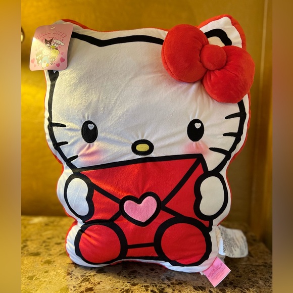Hello Kitty Other - 🌸 HELLO KITTY 15x20 Love Letter Red Plush Pillow NWT